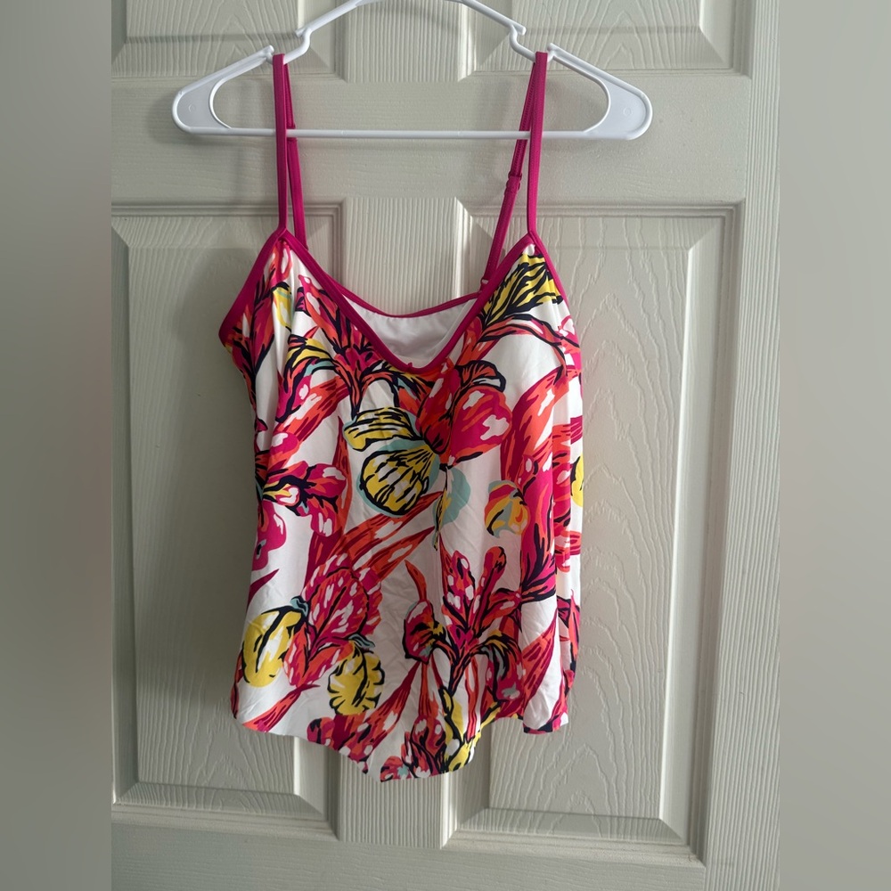 Carmen Marc Valvo Vibrant Floral Swim Camisole